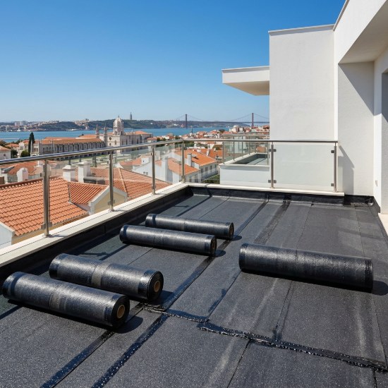 Impermeabilização de terraço com tela asfáltica — Grande Lisboa
