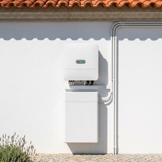 Bateria doméstica e inversor de sistema solar fotovoltaico — Grande Lisboa